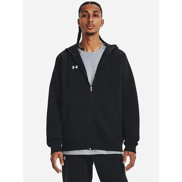 Under Armour Толстовка  Rival Fleece Fz Hoodie 1379767-001 XL (196884199821) - зображення 1