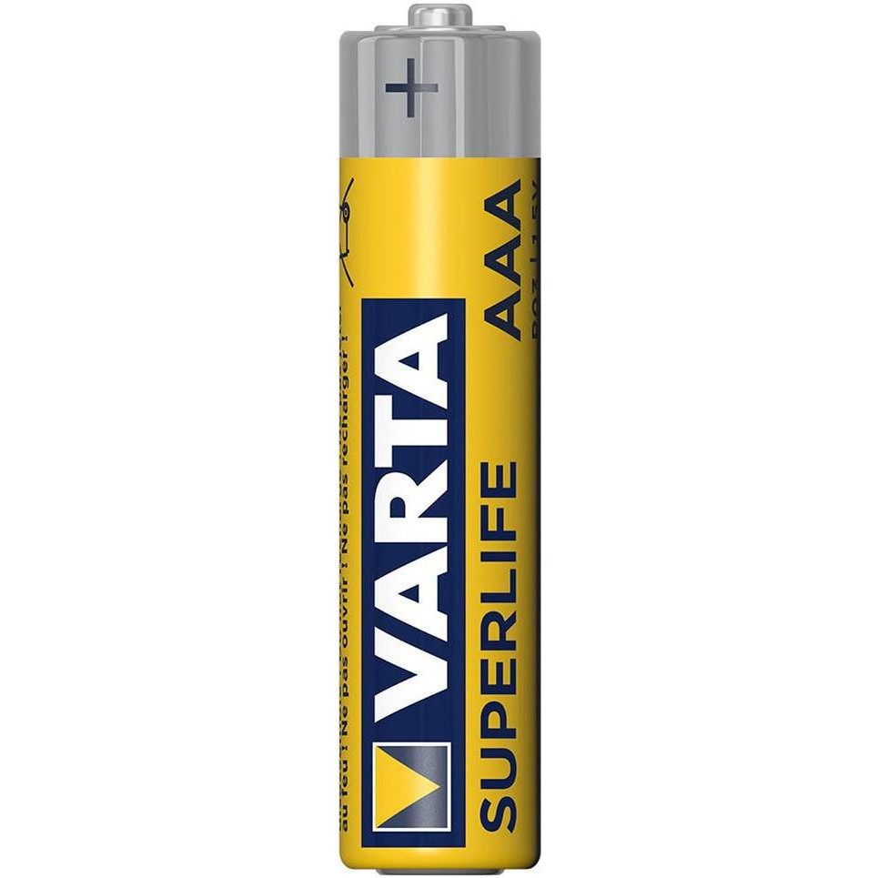 Varta AAA bat Zinc-Carbon 4шт SUPERLIFE (02003101414) - зображення 1