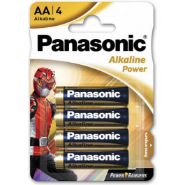   Panasonic AA bat Alkaline 4шт Power Rangers (LR6REB/4BPRPR)