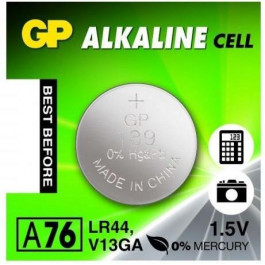   GP Batteries LR44/AG13 bat(1.5B) Alkaline 10шт (A76-U10)