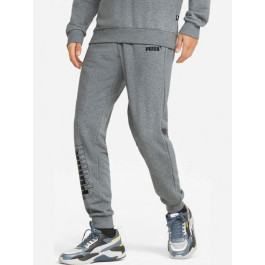   PUMA Спортивні штани чоловічі   Power Logo Sweatpants 84738103 XS Medium Gray Heather (4064535659535)