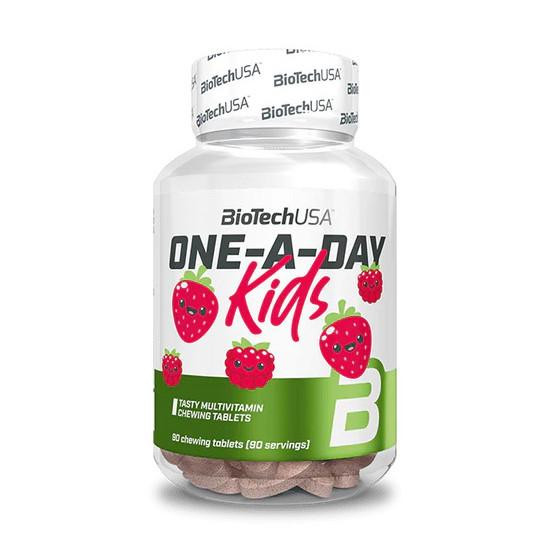 BiotechUSA One-A-Day Kids (90 chew tabs, multivitamin) - зображення 1