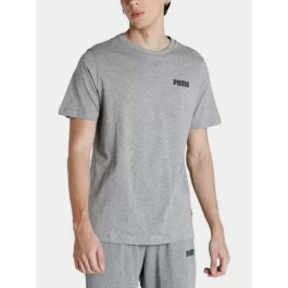   PUMA Футболка бавовняна довга чоловіча  ESS Small  Tee M 84722503 XS Medium Gray Heather (4064533441316)