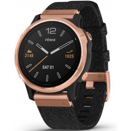   Garmin Fenix 6S Pro Sapphire Rose Gold with Heathered Black Nylon Band (010-02159-37)