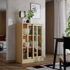 IKEA TONSTAD Шафа-вітрина дубовий шпон 82x37x120 (004.892.84) - зображення 3