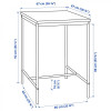 IKEA SANDSBERG / SANDSBERG, 394.204.20 - Барный стол и 2 барных стула, черный, черный, 67x67 см - зображення 7