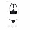 Passion GENEVIA SET WITH OPEN BRA black S/M (SO8440) - зображення 4