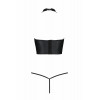 Passion GENEVIA SET WITH OPEN BRA black S/M (SO8440) - зображення 7