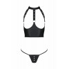 Passion GENEVIA SET WITH OPEN BRA black S/M (SO8440) - зображення 8