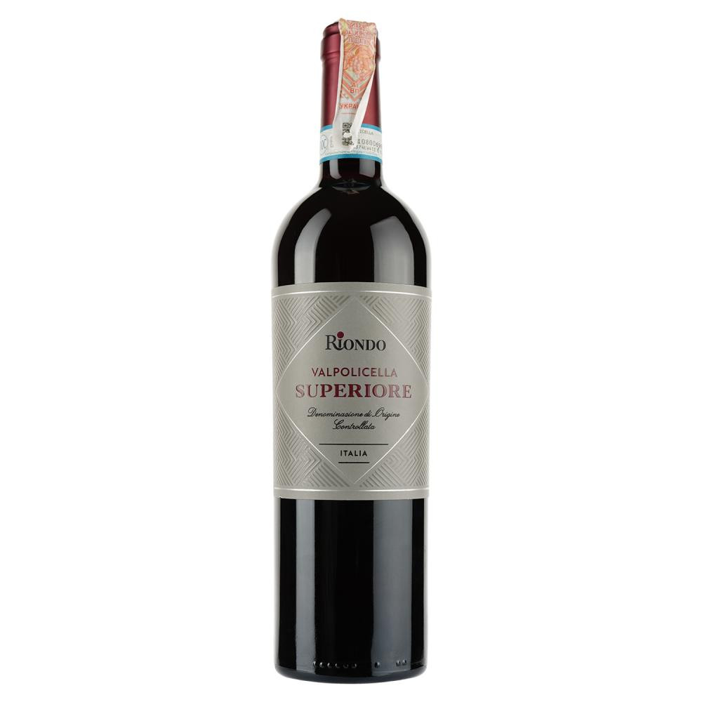 Riondo Вино  Valpolicella Superiore DOC, червоне сухе, 13,5%, 0,75 л (8001968004873) - зображення 1