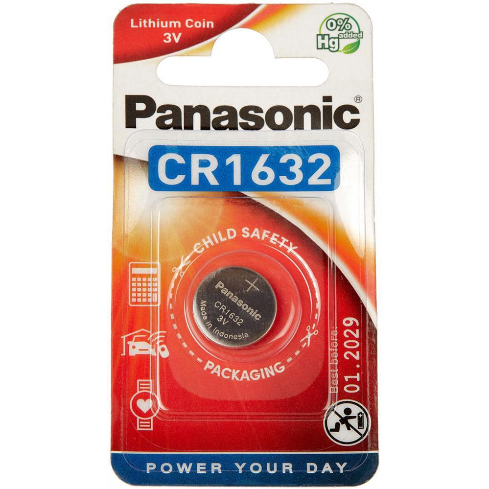 Panasonic CR-1632 bat(3B) Lithium 1шт (CR-1632EL/1B) - зображення 1