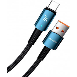   Essager Sunset Fast Charging Data Cable 7A USB-A to Type-C 2м Blue (EXC7A-CGA03-P)