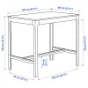 IKEA ИКЕА ЭКЕДАЛЕН / ЭКЕДАЛЕН, 693.042.21 - Барн стол+4 барн стула, темно-коричневый, Рамна Оррста светло - зображення 10