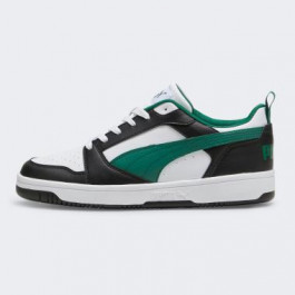   PUMA Чоловічі кеди низькі  Rebound V6 Low 39232823 44 (9.5UK) 28.5 см  Black- White-Vine (4099686386245)