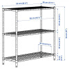 IKEA OMAR сіро-зелений 92x36x94 (504.830.72) - зображення 6