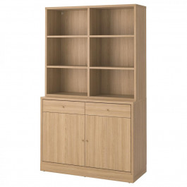   IKEA TONSTAD Книжкова шафа дубовий шпон 121x47x201 (795.150.63)