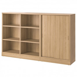   IKEA TONSTAD Книжкова шафа дубовий шпон 202x37x120 (195.150.56)