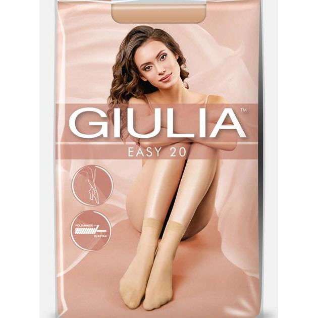 Giulia Шкарпетки жіночі  EASY 20 р.one size бежевий 2 шт. - зображення 1