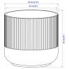 IKEA GRADVIS Кришка для горщика, 87/87, 87, 87 87 (87.87.87) - зображення 4