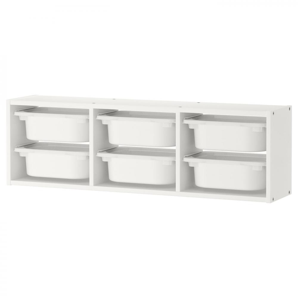 IKEA TROFAST 99x21h30 білий (395.333.61) - зображення 1