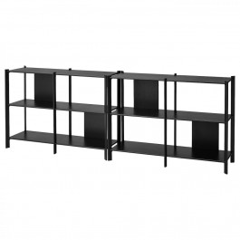   IKEA JATTESTA Книжкова шафа чорний 240x85 (694.948.29)