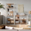 IKEA JATTESTA Книжкова шафа білий/світлий бамбук 200x195 (894.972.14) - зображення 2