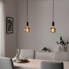 IKEA MOLNART LED E27 140Lm шар серый прозрачный 125 мм (205.134.81) - зображення 5