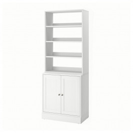   IKEA HAVSTA Книжкова шафа, біла, 81x47x212 см (795.346.79)