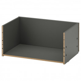   IKEA BESTA Каркас ящика, темно-сірий, 60x25x40 см (505.389.51)