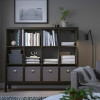 IKEA KALLAX Книжкова шафа чорно-коричневий/чорний 147x129 (394.426.91) - зображення 3