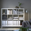 IKEA KALLAX Книжкова шафа білий/білий 147x129 (794.426.94) - зображення 3