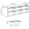 IKEA TROFAST (494.781.99) Настінна шафа, світло біла морилка сосна / темно-сірий - зображення 4