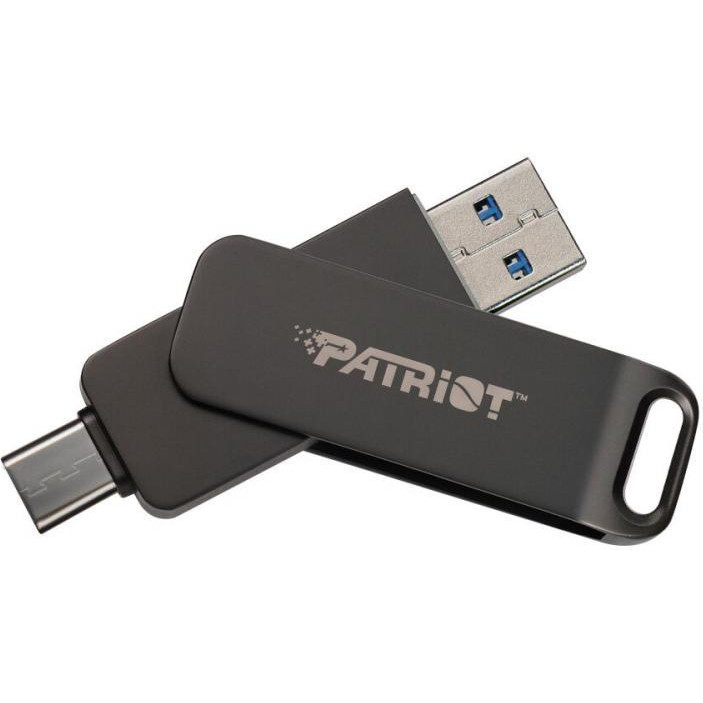 PATRIOT 32 GB Rage R550 USB 3.2 Gen 1 Type-A+C Black (PE32GR550DSAD) - зображення 1