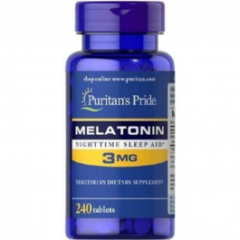   Puritan's Pride Мелатонін (Melatonin) 3 мг 240 таблеток