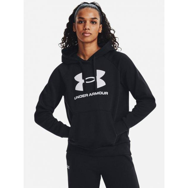 Under Armour Худі тепле жіноче  Ua Rival Fleece Big Logo Hdy 1379501-001 L (196883854196) - зображення 1