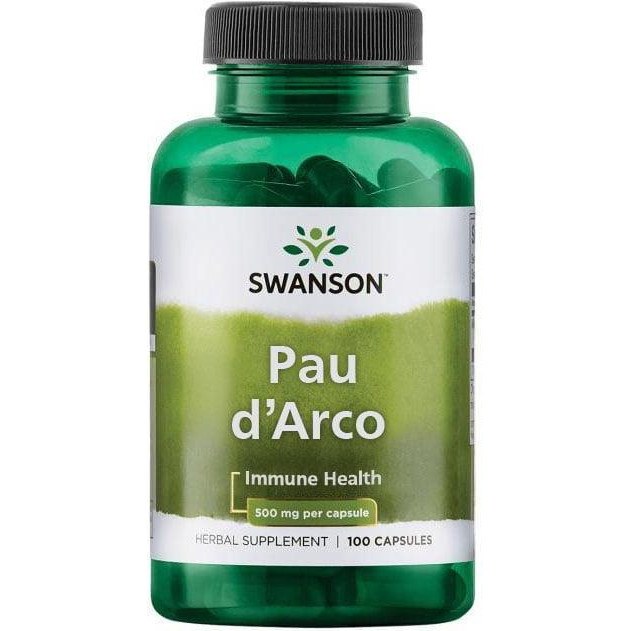 Swanson Pau d'Arco 500 mg, 100 капсул - зображення 1