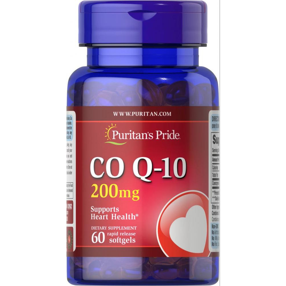 Puritan's Pride Co Q-10 200 mg 60 капс - зображення 1