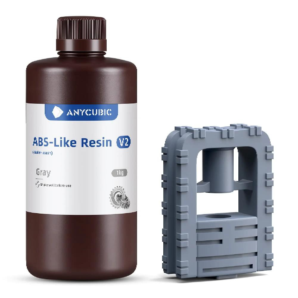 Anycubic Фотополімерна смола  ABS-Like Resin v2 1kg, 1 кг, сірий (SAB2GY-101D) - зображення 1