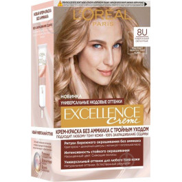   L'Oreal Paris Стойкая крем-краска для волос  Excellence Creme Universal Nudes 8U Универсальный светло-русый 192 мл