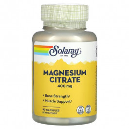   Solaray Магний цитрат, Magnesium Citrate, , 400 мг, 90 капсул (SOR-46301)