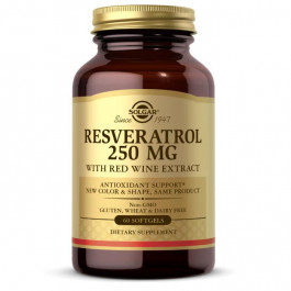   Solgar Resveratrol 250 mg 60 капс