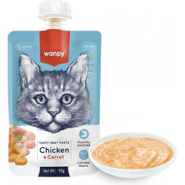   Wanpy Chicken & Carrot Крем-суп з куркою та морквою для котів 90 г (RAС-38)