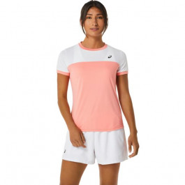   Asics Футболка спортивна women court ss top (2042A262-701) S Рожевий, Білий