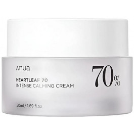   ANUA - Heartleaf 70% Intense Calming Cream - Заспокійливий крем для обличчя з екстрактом гуттуїнії - 50ml