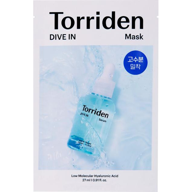 Torriden - Маска для обличчя з гіалуроновою кислотою - Dive-In - Low Molecule Hyaluronic Acid Mask - 1шт - зображення 1