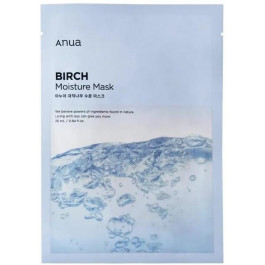   ANUA - Birch Moisture Mask - Зволожувальна тканинна маска для обличчя з березовим соком - 25ml