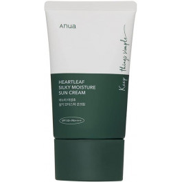   ANUA - Heartleaf Silky Moisture Sun Cream SPF50+/PA++++ - Зволожувальний сонцезахисний крем - 50ml