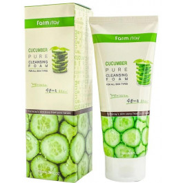   FarmStay Пенка для умывания лица  Cucumber Pure Cleansing Foam с экстрактом огурца 180 мл (8809480771163)