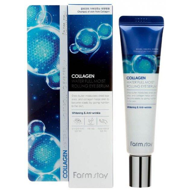 FarmStay Сыворотка-роллер для кожи вокруг глаз  Collagen Water Full Moist Rolling Eye Serum с коллагеном 25 м - зображення 1