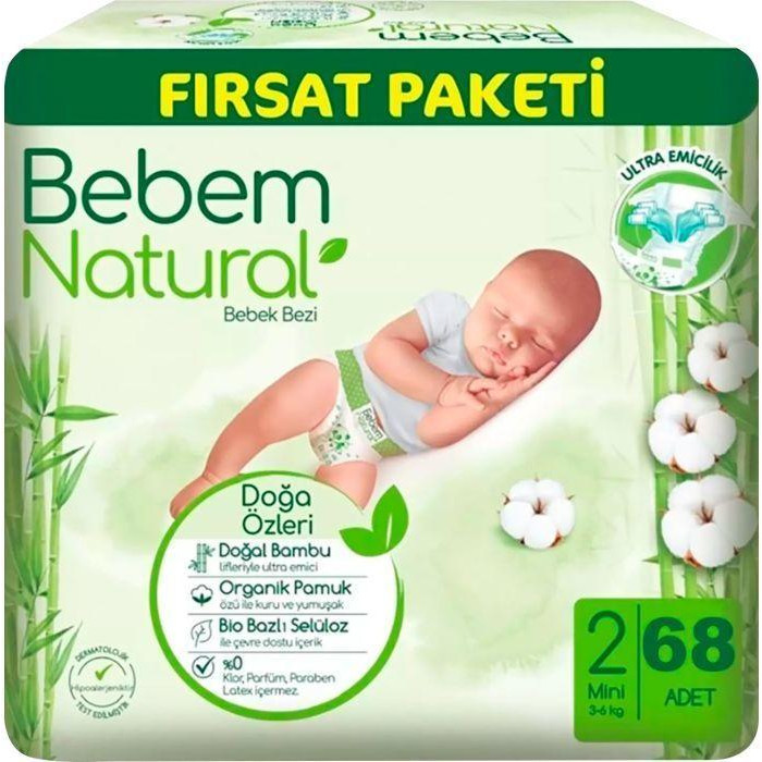 Bebem Natural 2 Mini, 68 шт - зображення 1